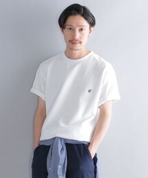 *SHIPS: ワンポイント ロゴ バーズアイ Tシャツ