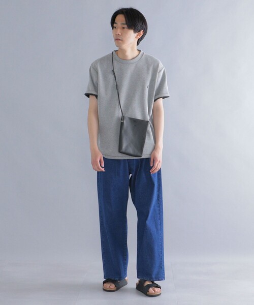 SHIPS(シップス)の「*SHIPS: ワンポイント ロゴ バーズアイ Tシャツ(Tシャツ/カットソー・メンズ・ブラック/ライトグレー/ベージュ/ネイビー/ホワイト系その他/ホワイト・SMALL/MEDIUM/LARGE/X-LARGE)」の7枚目の写真