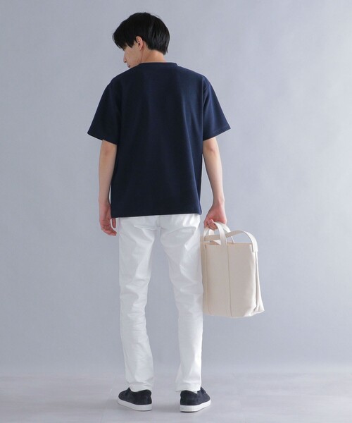 SHIPS(シップス)の「*SHIPS: ワンポイント ロゴ バーズアイ Tシャツ(Tシャツ/カットソー・メンズ・ブラック/ライトグレー/ベージュ/ネイビー/ホワイト系その他/ホワイト・SMALL/MEDIUM/LARGE/X-LARGE)」の12枚目の写真