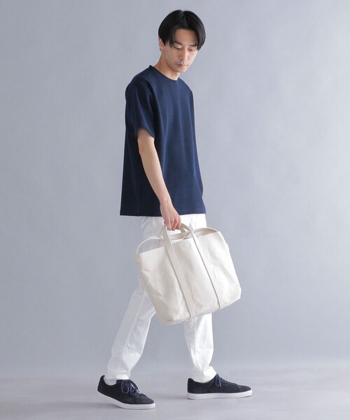 SHIPS(シップス)の「*SHIPS: ワンポイント ロゴ バーズアイ Tシャツ(Tシャツ/カットソー・メンズ・ブラック/ライトグレー/ベージュ/ネイビー/ホワイト系その他/ホワイト・SMALL/MEDIUM/LARGE/X-LARGE)」の13枚目の写真