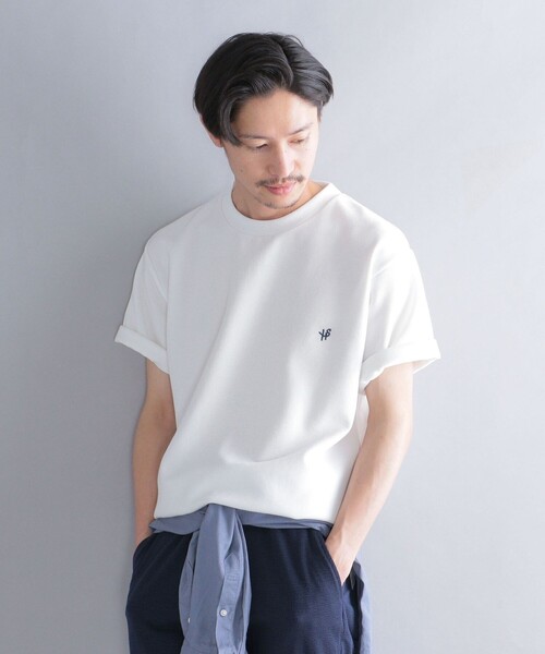SHIPS(シップス)の「*SHIPS: ワンポイント ロゴ バーズアイ Tシャツ(Tシャツ/カットソー・メンズ・ブラック/ライトグレー/ベージュ/ネイビー/ホワイト系その他/ホワイト・SMALL/MEDIUM/LARGE/X-LARGE)」の14枚目の写真