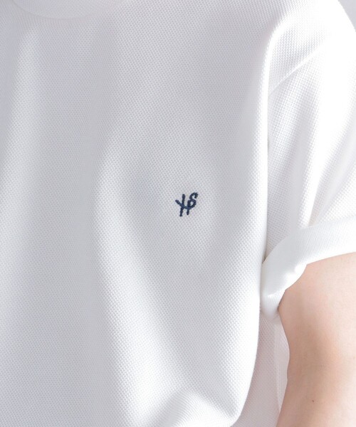 SHIPS(シップス)の「*SHIPS: ワンポイント ロゴ バーズアイ Tシャツ(Tシャツ/カットソー・メンズ・ブラック/ライトグレー/ベージュ/ネイビー/ホワイト系その他/ホワイト・SMALL/MEDIUM/LARGE/X-LARGE)」の16枚目の写真