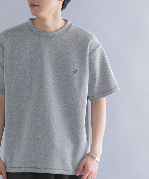SHIPS(シップス)の「*SHIPS: ワンポイント ロゴ バーズアイ Tシャツ(Tシャツ/カットソー・メンズ・ブラック/ライトグレー/ベージュ/ネイビー/ホワイト系その他/ホワイト・SMALL/MEDIUM/LARGE/X-LARGE)」の21枚目の写真