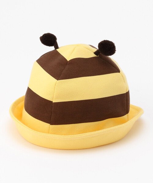 COMME CA ISM（コムサイズム）の「UVカット　昆虫モチーフハット(44-48cm)（ハット・キッズ・レッド/イエロー・44-48cm）」の2枚目の写真