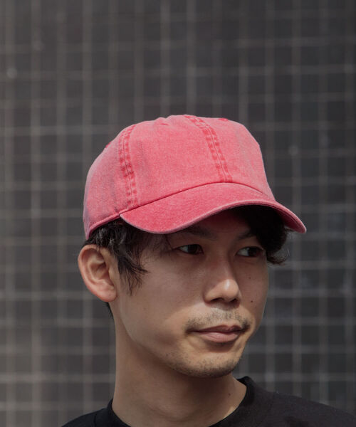 newhattan(ニューハッタン)の「【Newhattan/ニューハッタン】USED加工 ピグメントキャップ(キャップ・メンズ・チャコールグレー/ブラック/ベージュ/レッド/ピンク/ブルー/グリーン・FREE)」の17枚目の写真