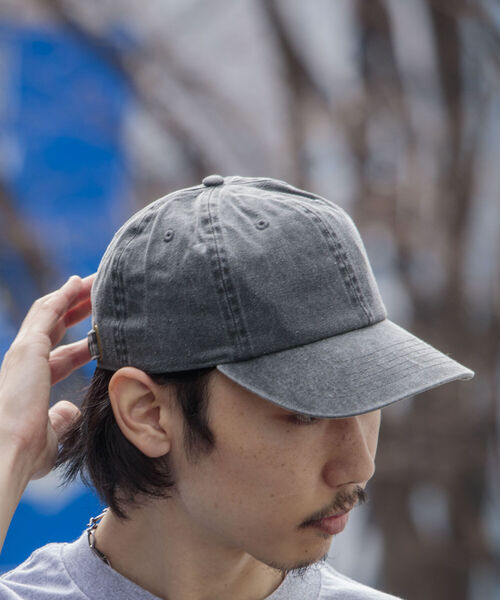 newhattan(ニューハッタン)の「【Newhattan/ニューハッタン】USED加工 ピグメントキャップ(キャップ・メンズ・チャコールグレー/ブラック/ベージュ/レッド/ピンク/ブルー/グリーン・FREE)」の19枚目の写真