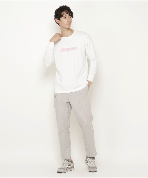 MIZUNO SPORTS STYLE（ミズノスポーツスタイル）の「ロゴＴシャツ（長袖）　［ユニセックス］（Tシャツ/カットソー・メンズ・ブラック/ホワイト/ダークブルー・M/XL/L/S）」の9枚目の写真