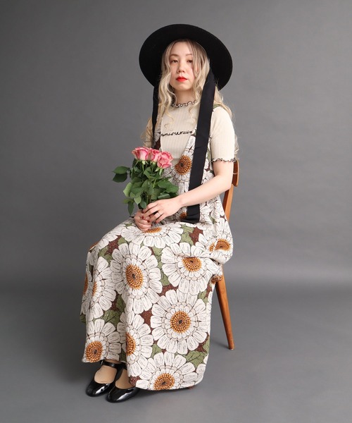 peu pres（プープレ）の「マトリカリアプリントOP（ワンピース・レディース・ブラウン/ブルー・FREE）」の8枚目の写真