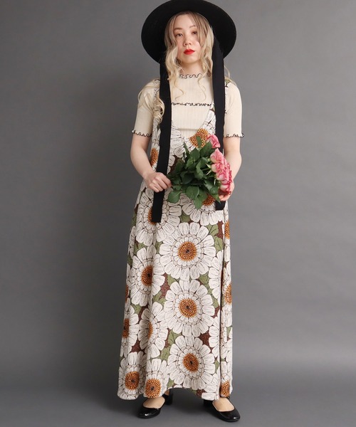 peu pres（プープレ）の「マトリカリアプリントOP（ワンピース・レディース・ブラウン/ブルー・FREE）」の12枚目の写真