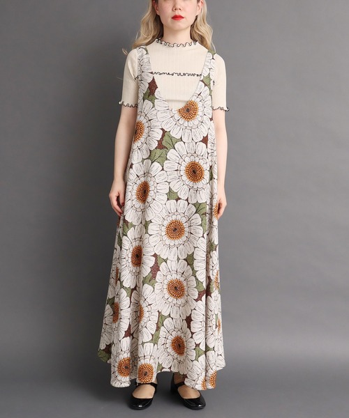 peu pres（プープレ）の「マトリカリアプリントOP（ワンピース・レディース・ブラウン/ブルー・FREE）」の15枚目の写真