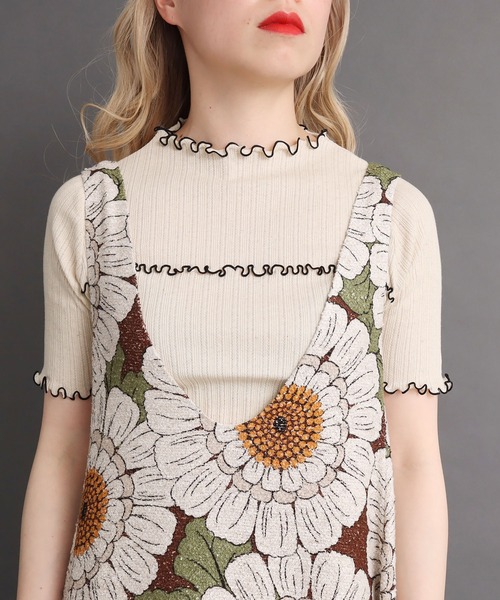 peu pres（プープレ）の「マトリカリアプリントOP（ワンピース・レディース・ブラウン/ブルー・FREE）」の18枚目の写真