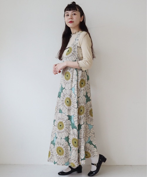 peu pres（プープレ）の「マトリカリアプリントOP（ワンピース・レディース・ブラウン/ブルー・FREE）」の22枚目の写真