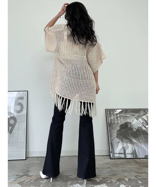 GYDA（ジェイダ）の「テープヤーンガウン（カーディガン/ボレロ・レディース・アイボリー/ライトグリーン/ベージュ・FREE）」の22枚目の写真