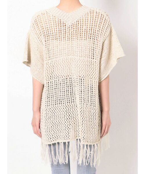 GYDA（ジェイダ）の「テープヤーンガウン（カーディガン/ボレロ・レディース・アイボリー/ライトグリーン/ベージュ・FREE）」の6枚目の写真