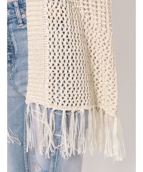 GYDA（ジェイダ）の「テープヤーンガウン（カーディガン/ボレロ・レディース・アイボリー/ライトグリーン/ベージュ・FREE）」の21枚目の写真