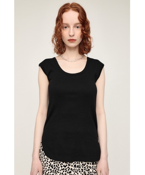 SLY（スライ）の「BACK U/N COLOR TANK バック Uネック カラー タンクトップ（タンクトップ・レディース・ホワイト/ブラック/ブラウン/レッド/オレンジ系その他・FREE）」の17枚目の写真