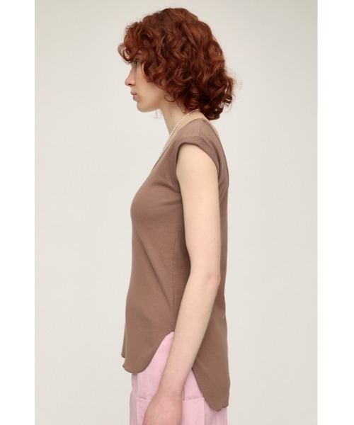 SLY（スライ）の「BACK U/N COLOR TANK バック Uネック カラー タンクトップ（タンクトップ・レディース・ホワイト/ブラック/ブラウン/レッド/オレンジ系その他・FREE）」の11枚目の写真