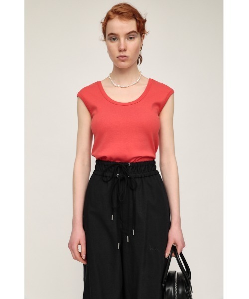 SLY（スライ）の「BACK U/N COLOR TANK バック Uネック カラー タンクトップ（タンクトップ・レディース・ホワイト/ブラック/ブラウン/レッド/オレンジ系その他・FREE）」の18枚目の写真