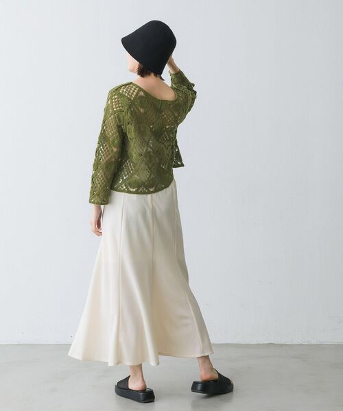 RETRO GIRL(レトロガール)の「マーメイドフレアSK(スカート・レディース・ブラック/グリーン/アイボリー/マスタード・FREE)」の8枚目の写真