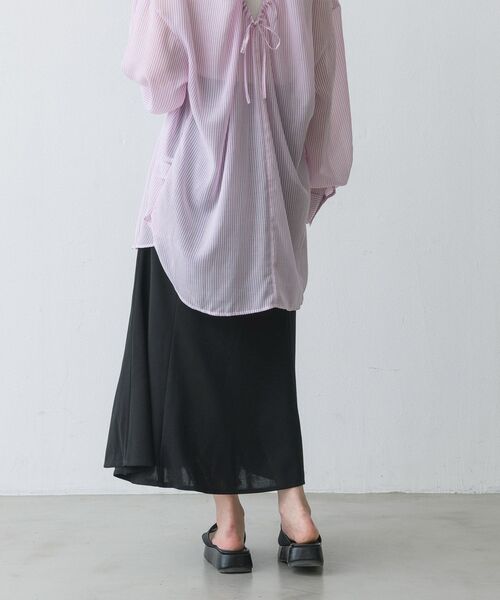 RETRO GIRL(レトロガール)の「マーメイドフレアSK(スカート・レディース・ブラック/グリーン/アイボリー/マスタード・FREE)」の18枚目の写真