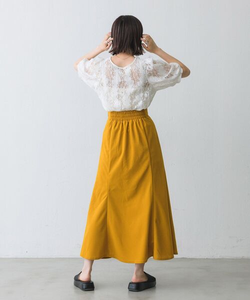 RETRO GIRL(レトロガール)の「マーメイドフレアSK(スカート・レディース・ブラック/グリーン/アイボリー/マスタード・FREE)」の22枚目の写真