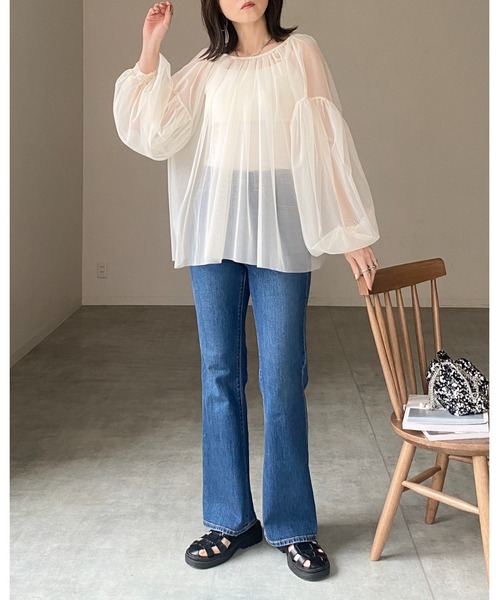 She's Closet（シーズクローゼット）の「カップ付きダブルストラップブラキャミソール（キャミソール・レディース・アイボリー/ブラック/モカ/ラベンダー/ブルー/テラコッタ/グリーン/サンドベージュ/チャコール/セージグリーン/グレイッシュブルー/オフホワイト/サーモンピンク・FREE）」の17枚目の写真