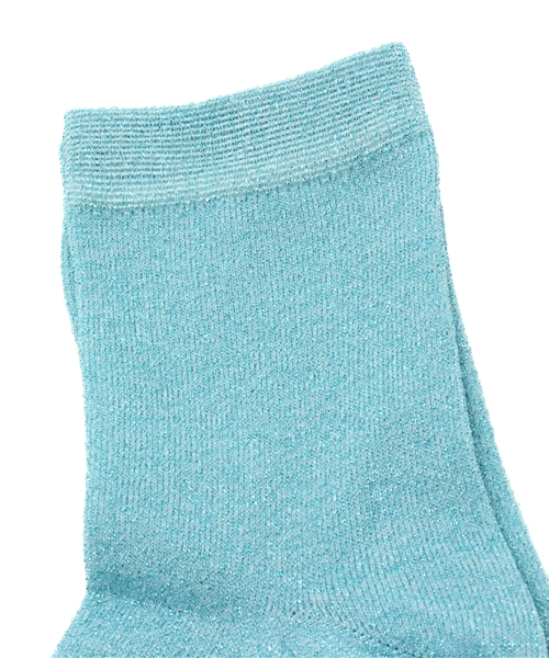 WEGO（ウィゴー）の「WEGO/パステルラメソックス（ソックス/靴下・レディース・ホワイト/サックスブルー/イエロー/ピンク・FREE）」の9枚目の写真