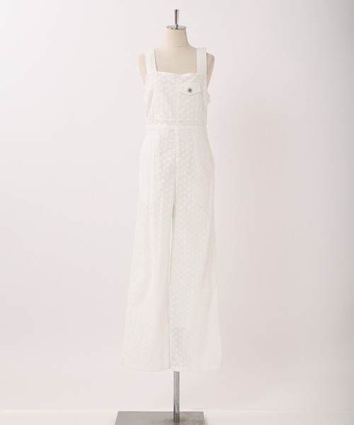 one after another NICE CLAUP（ワンアフターアナザーナイスクラップ）の「CUTEサロペ（サロペット/オーバーオール・レディース・ブラック/オフホワイト/インディゴブルー・FREE）」の20枚目の写真