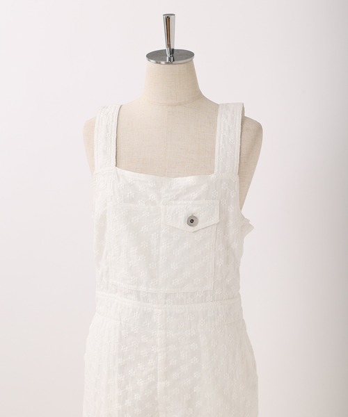 one after another NICE CLAUP（ワンアフターアナザーナイスクラップ）の「CUTEサロペ（サロペット/オーバーオール・レディース・ブラック/オフホワイト/インディゴブルー・FREE）」の21枚目の写真