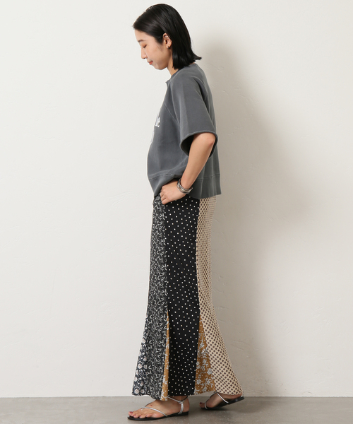 Bonum（ボナム）の「パッチワークマーメイドスカート（スカート・レディース・ブラック・FREE）」の6枚目の写真