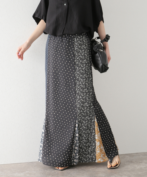 Bonum（ボナム）の「パッチワークマーメイドスカート（スカート・レディース・ブラック・FREE）」の8枚目の写真