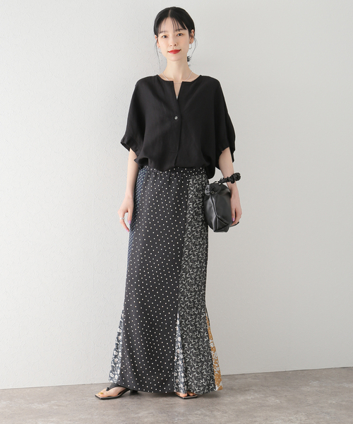 Bonum（ボナム）の「パッチワークマーメイドスカート（スカート・レディース・ブラック・FREE）」の9枚目の写真