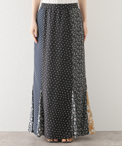 Bonum（ボナム）の「パッチワークマーメイドスカート（スカート・レディース・ブラック・FREE）」の12枚目の写真