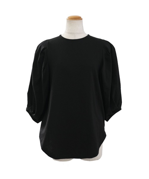 ＡＮＤＪ（アンドジェイ）の「タックボリューム袖Tシャツ（Tシャツ/カットソー・レディース・オフホワイト/ブラック・M）」の18枚目の写真