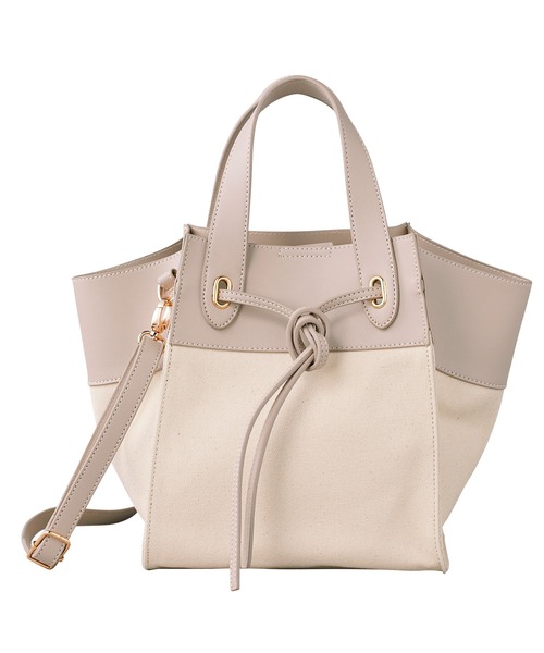 GeeRA（ジーラ）の「切替デザイン軽量マルチWAYバッグ（ハンドバッグ・レディース・ブラック/サンドグレー・FREE）」の10枚目の写真