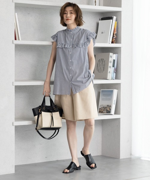 GeeRA（ジーラ）の「切替デザイン軽量マルチWAYバッグ（ハンドバッグ・レディース・ブラック/サンドグレー・FREE）」の15枚目の写真