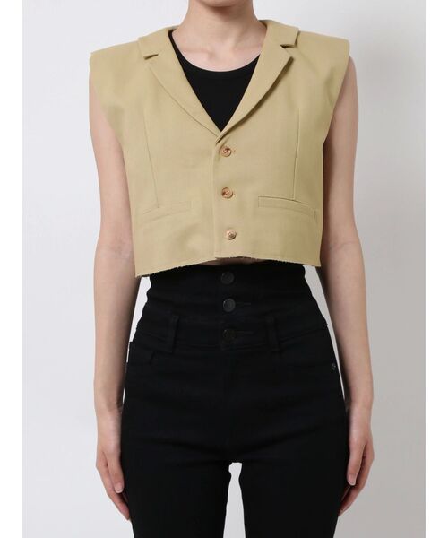 EMODA(エモダ)の「スーツベストタンクトップ(テーラードジャケット・レディース・ブラック/イエロー/グレー・FREE)」の12枚目の写真