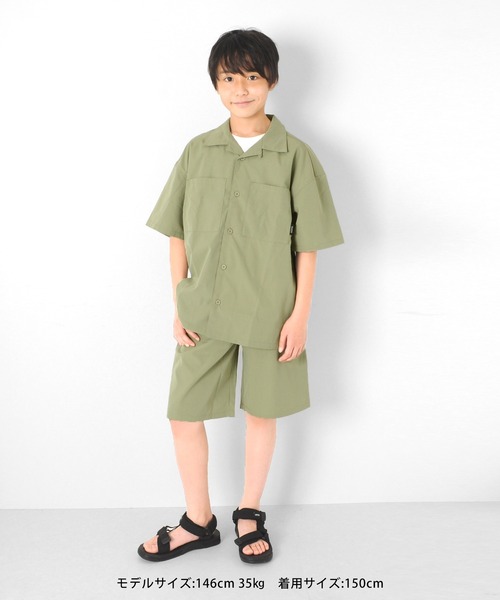 GLAZOS（グラソス）の「T/R・イージーハーフパンツ【セットアップ対応】（その他パンツ・キッズ・ライトグリーン/ネイビー・160cm/130cm/170cm/140cm/150cm）」の7枚目の写真