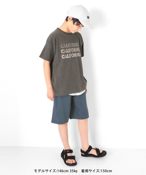 GLAZOS（グラソス）の「T/R・イージーハーフパンツ【セットアップ対応】（その他パンツ・キッズ・ライトグリーン/ネイビー・160cm/130cm/170cm/140cm/150cm）」の6枚目の写真