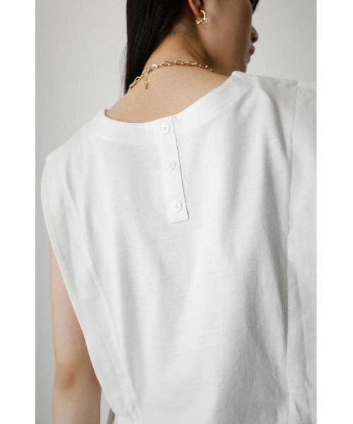 AZUL by moussy（アズールバイマウジー）の「SIDE RIBBON TANK TOP/サイドリボンタンクトップ（タンクトップ・レディース・ブラック/ホワイト/ライトカーキ・SMALL/MEDIUM）」の13枚目の写真