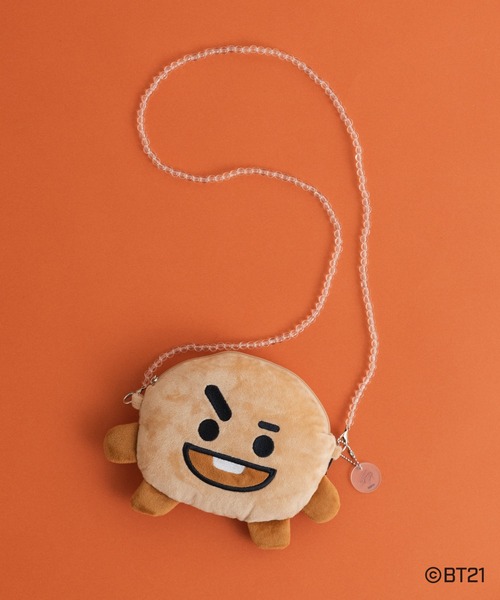 Kastane（カスタネ）の「【BT21】モバイルショルダー（ショルダーバッグ・レディース・ホワイト/スカイブルー/ブラウン/レッド/サックスブルー/ピンク/イエロー・FREE）」の3枚目の写真