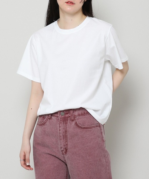 ALAND（エーランド）の「3.3Field Trip／BASIC TEE 2297700（Tシャツ/カットソー・レディース・ピンク/ライトグリーン/アイボリー・FREE）」の2枚目の写真