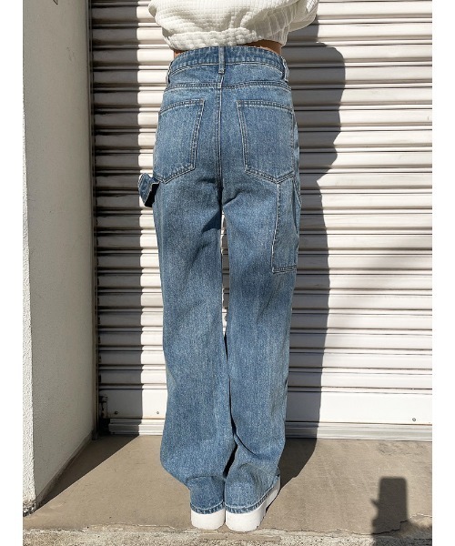 ENVYM（アンビー）の「ダメージペインターＰＴ（デニムパンツ・レディース・ブラック/ブルー・S/M）」の19枚目の写真