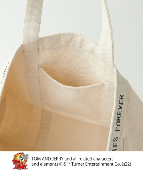 Tom&Jerry(トムアンドジェリー)の「TOM and JERRY/トムとジェリーキャンバスBAG L(ショルダーバッグ・レディース・グレー/ナチュラル・FREE)」の13枚目の写真