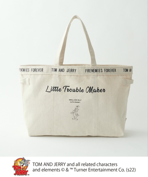 Tom&Jerry(トムアンドジェリー)の「TOM and JERRY/トムとジェリーキャンバスBAG L(ショルダーバッグ・レディース・グレー/ナチュラル・FREE)」の15枚目の写真