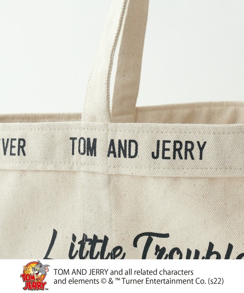 Tom&Jerry(トムアンドジェリー)の「TOM and JERRY/トムとジェリーキャンバスBAG L(ショルダーバッグ・レディース・グレー/ナチュラル・FREE)」の17枚目の写真