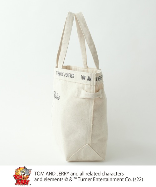 Tom&Jerry(トムアンドジェリー)の「TOM and JERRY/トムとジェリーキャンバスBAG L(ショルダーバッグ・レディース・グレー/ナチュラル・FREE)」の18枚目の写真