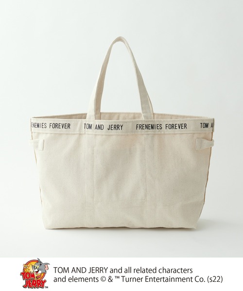 Tom&Jerry(トムアンドジェリー)の「TOM and JERRY/トムとジェリーキャンバスBAG L(ショルダーバッグ・レディース・グレー/ナチュラル・FREE)」の19枚目の写真