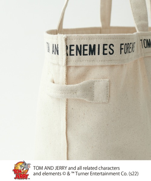 Tom&Jerry(トムアンドジェリー)の「TOM and JERRY/トムとジェリーキャンバスBAG L(ショルダーバッグ・レディース・グレー/ナチュラル・FREE)」の21枚目の写真