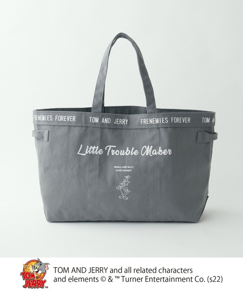 Tom&Jerry(トムアンドジェリー)の「TOM and JERRY/トムとジェリーキャンバスBAG L(ショルダーバッグ・レディース・グレー/ナチュラル・FREE)」の14枚目の写真